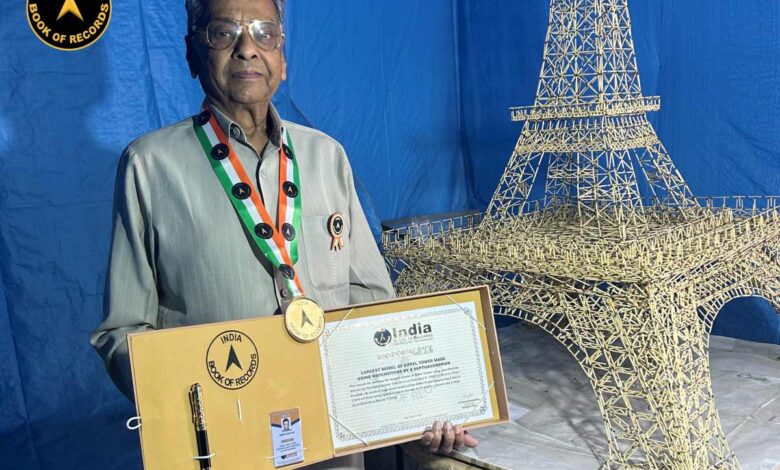 Eiffel tower matchsticks guinness