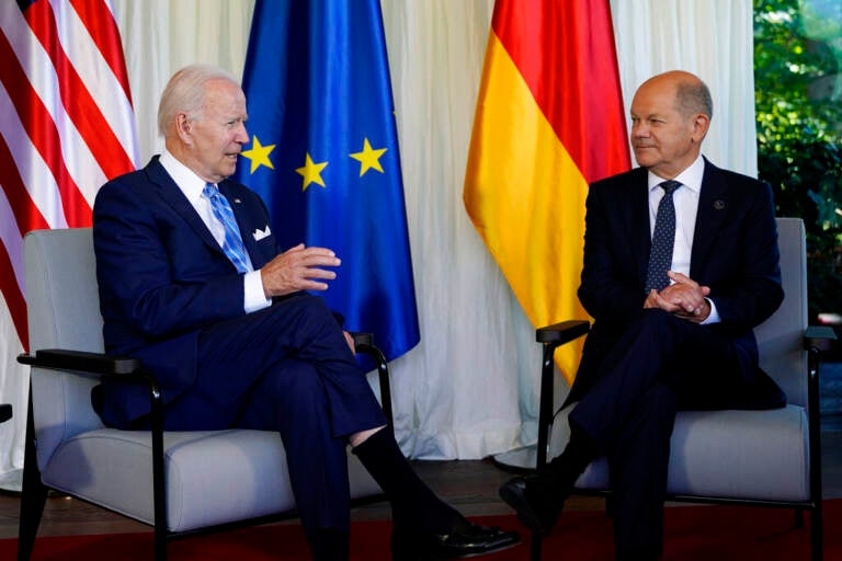 Biden olaf scholz meeting ukraine