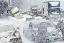 Winter storm snow rain forecast noreaster
