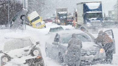 Winter storm snow rain forecast noreaster
