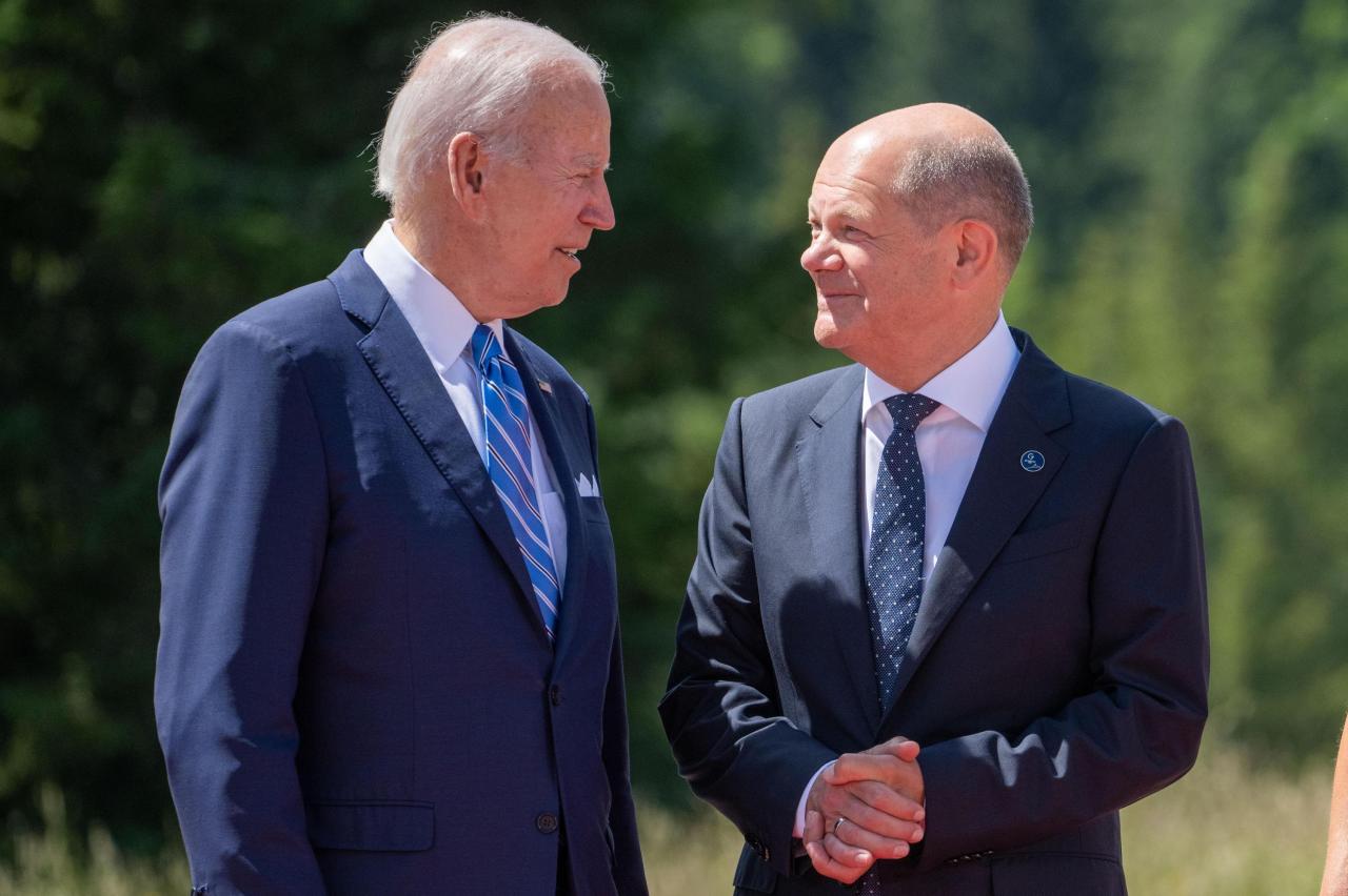 Biden olaf scholz meeting ukraine