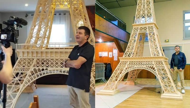 Eiffel tower matchsticks guinness