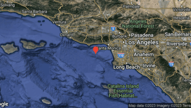 Map earthquake malibu la california