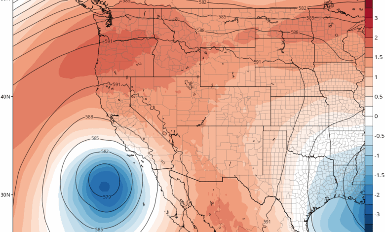 For california one of the most dramatic weather days