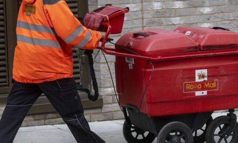 Uk royal mail post deliveries