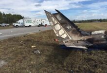 Plane crash florida highway naples