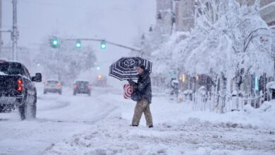 Snowfall across seasonal maine weather accumulation storm snowiest observed forbes