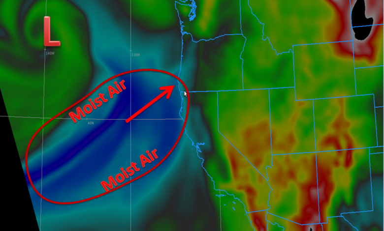 Atmospheric river west coast forecast