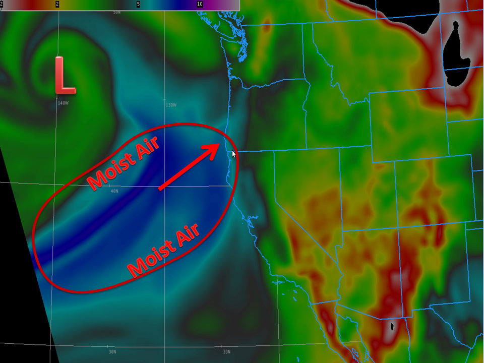 Atmospheric river west coast forecast