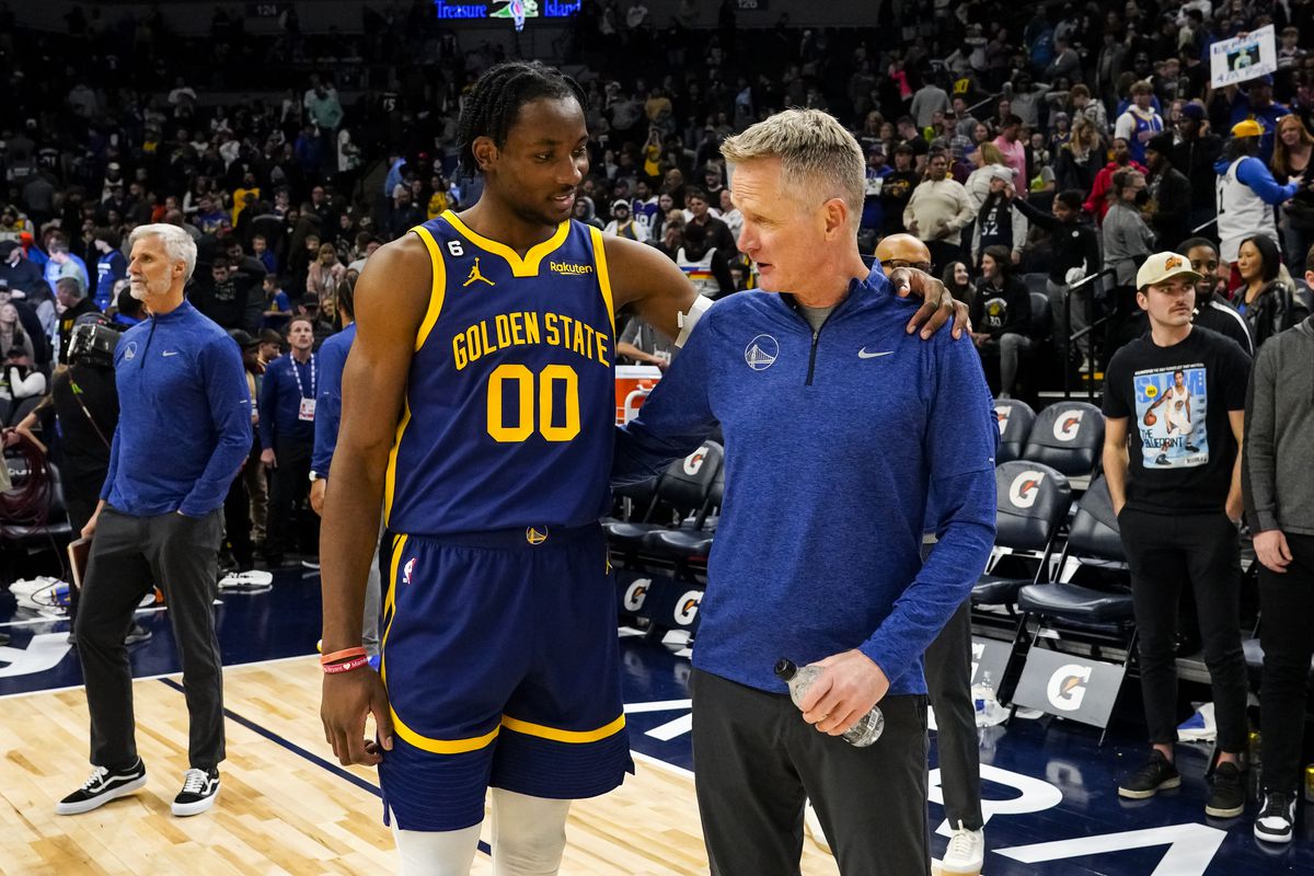 Jonathan kuminga steve kerr warriors lineup