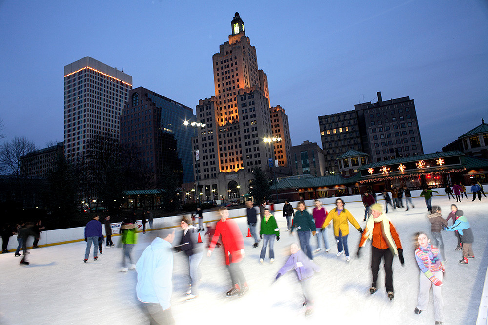 Us cities winter ice skating