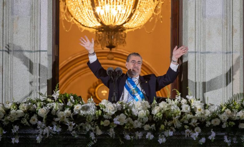 Guatemala president inauguration democracy