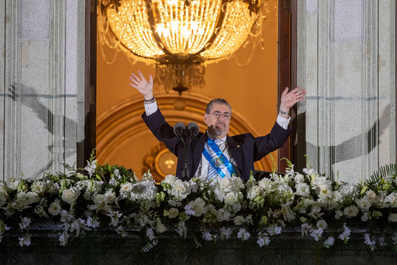 Guatemala president inauguration democracy