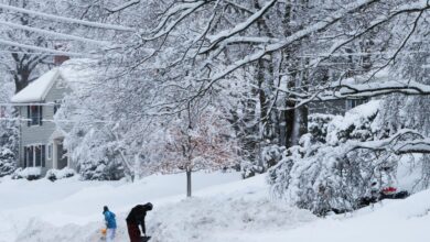 Winter storm snow weather