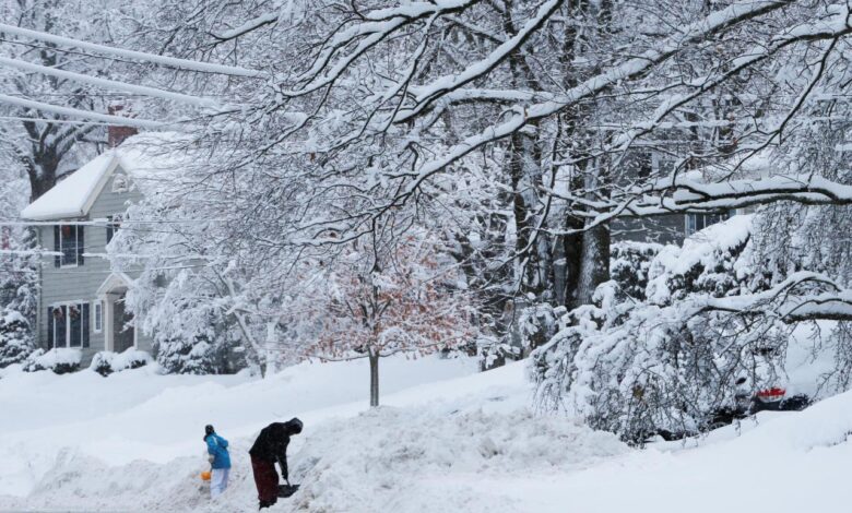 Winter storm snow weather