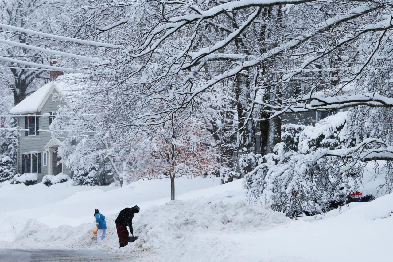 Winter storm snow weather