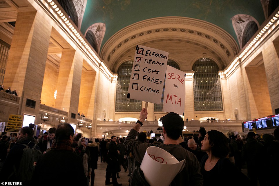 Subway slashing mta protest