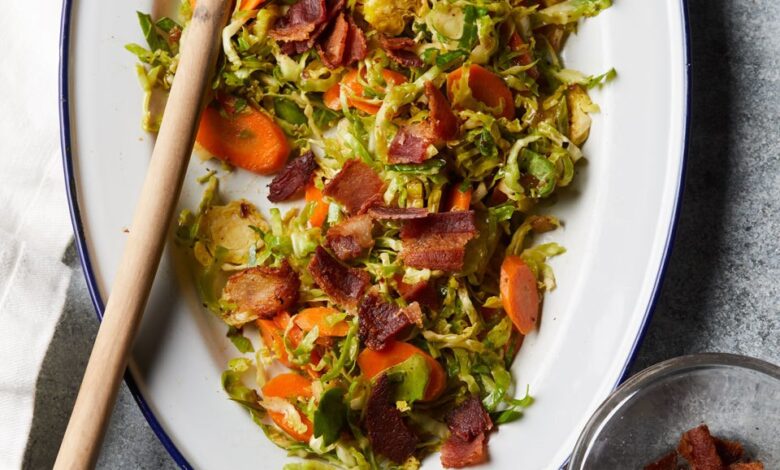 Sprout bacon brussels pinchofyum