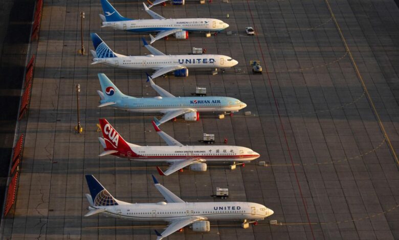 Boeing max 9 plane grounded