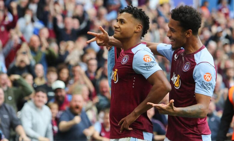 Premier league aston villa burgers