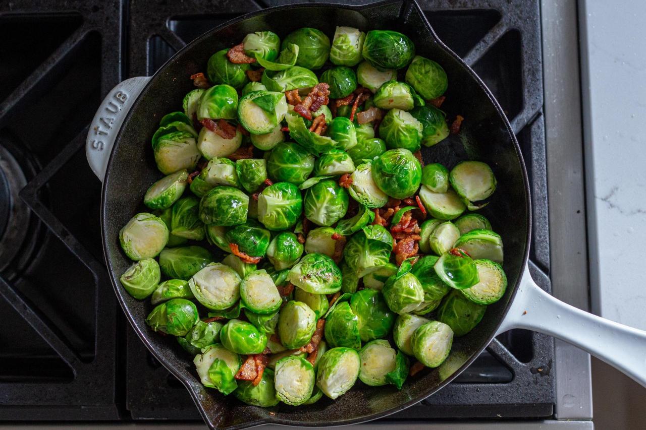 Bacon brussels sprouts salad