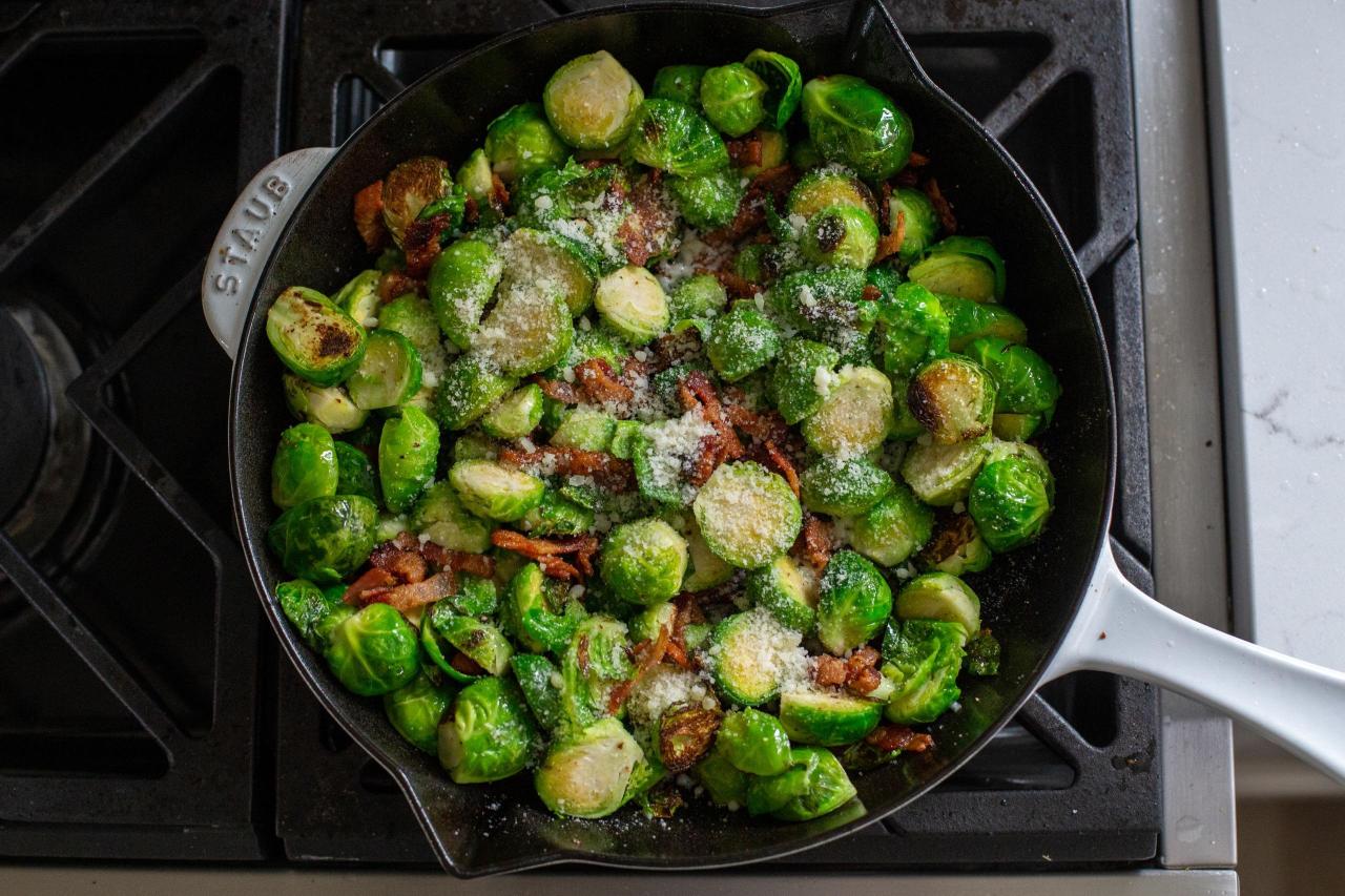 Bacon sprout salad brussels vinaigrette