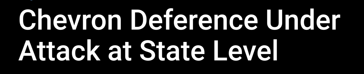Supreme court precedent chevron