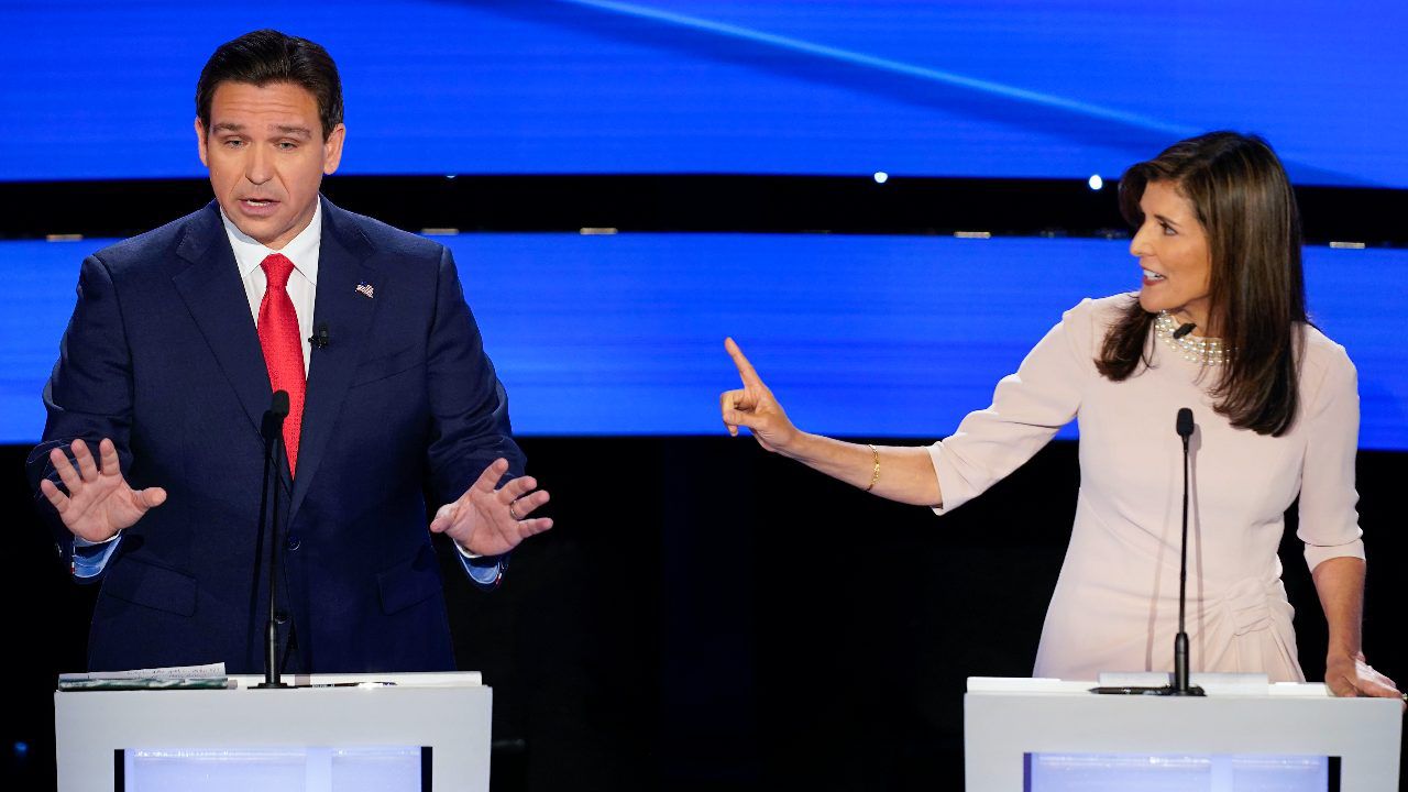 Iowa debate desantis haley