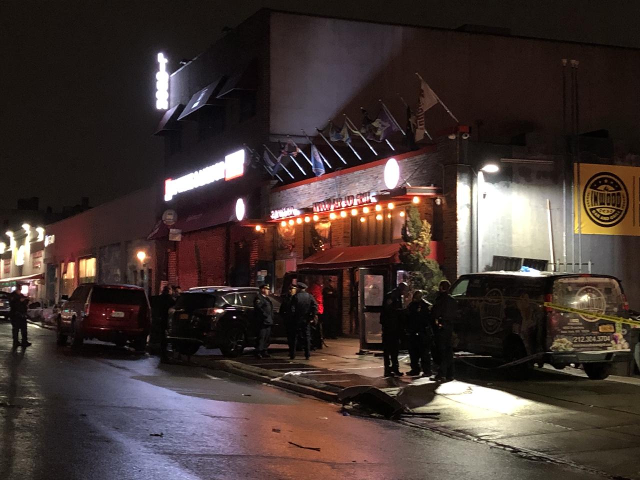 Driver crash manhattan food truck