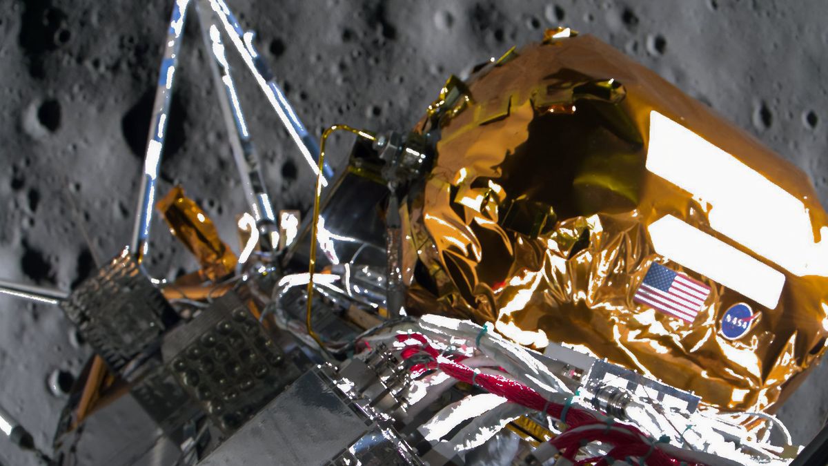 The intuitive machines spacecraft odysseus will attempt to land on the moon