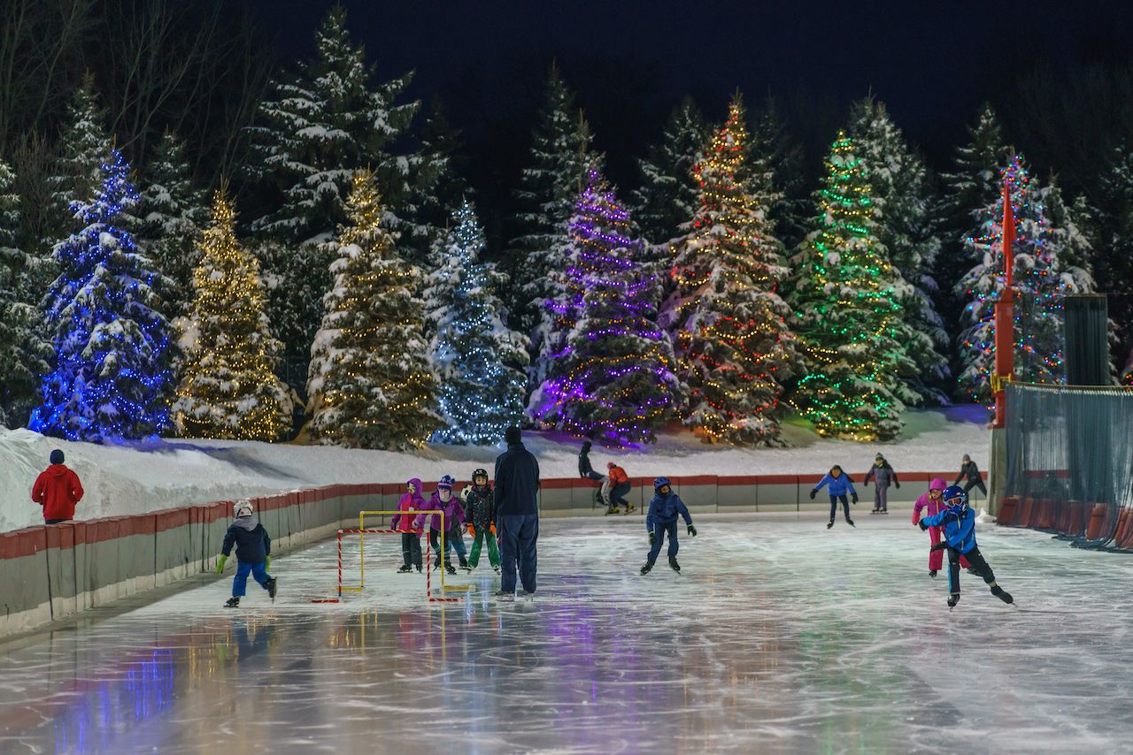 Us cities winter ice skating