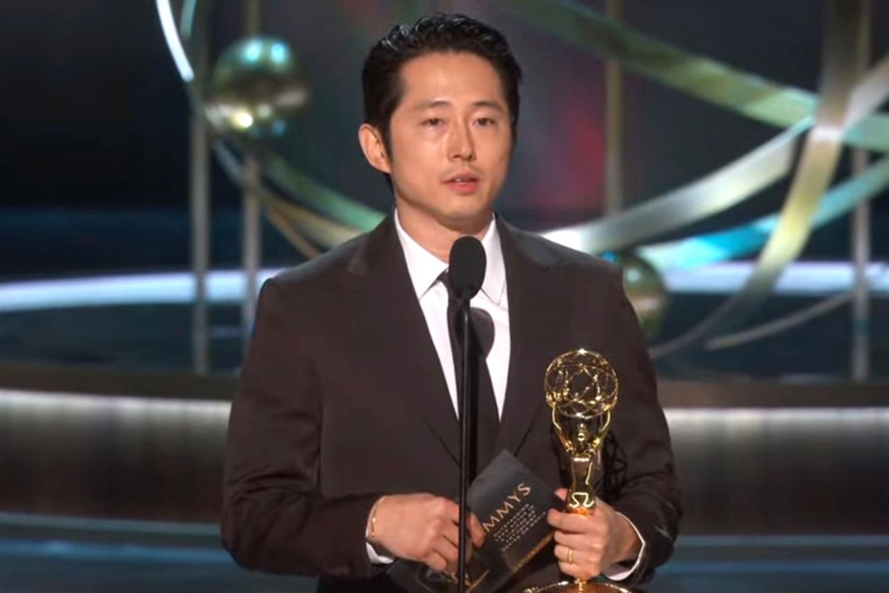 Steven yeun emmys beef