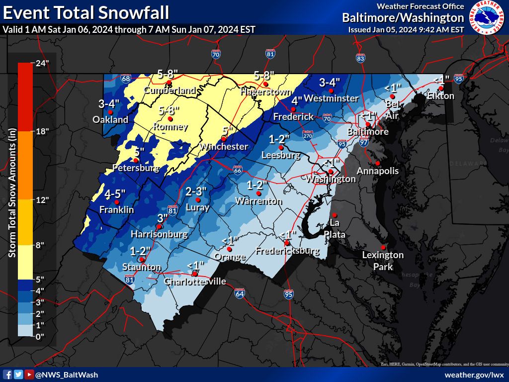 Winter weather cold snow forecast