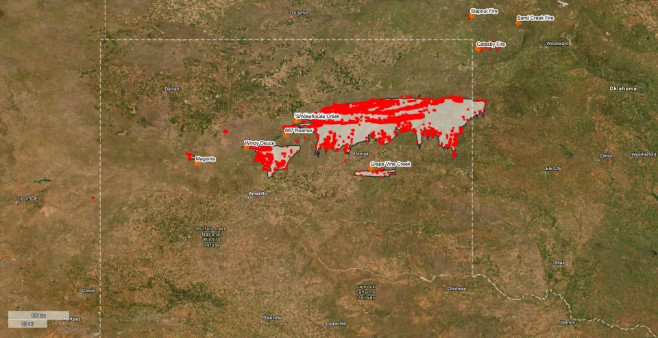 Texas wildfires smokehouse creek panhandle