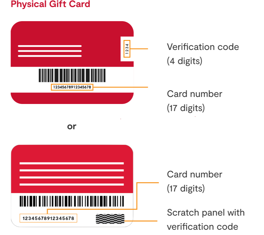 Gift card reclaim funds