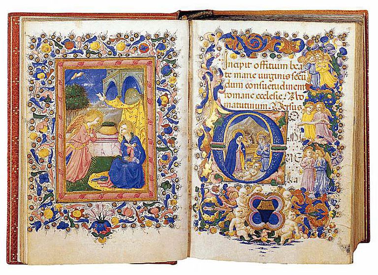 Book hours incunabula gould marc coussin illuminated prayer britannica 1460 newberry joint fourteen donors library gift