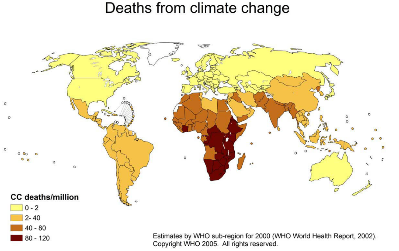 Climate change death toll