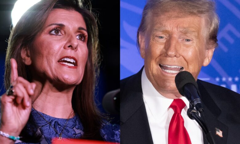 Trump haley husband troops