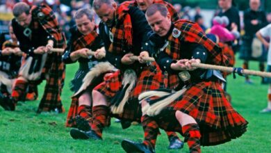 Highland games trophy scotland