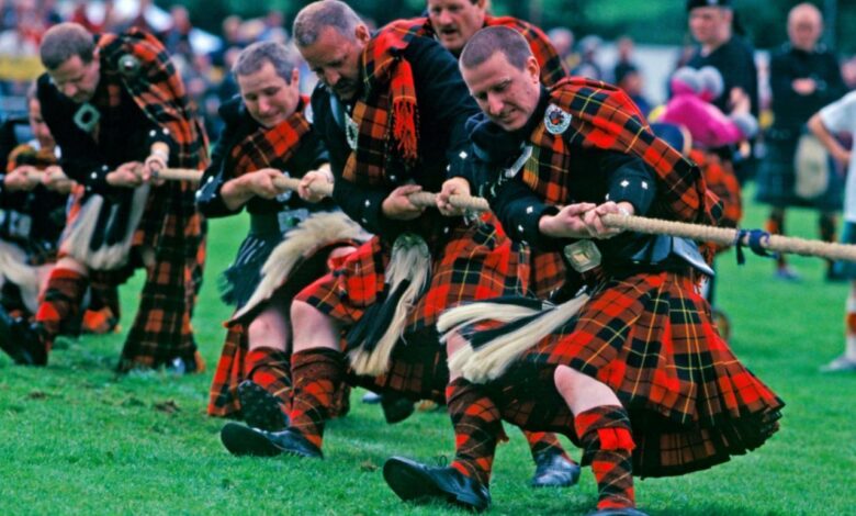 Highland games trophy scotland