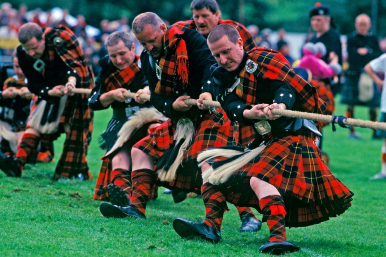 Highland games trophy scotland