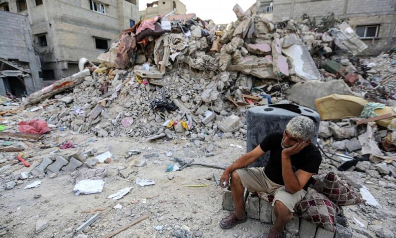 Israel military gaza ruins