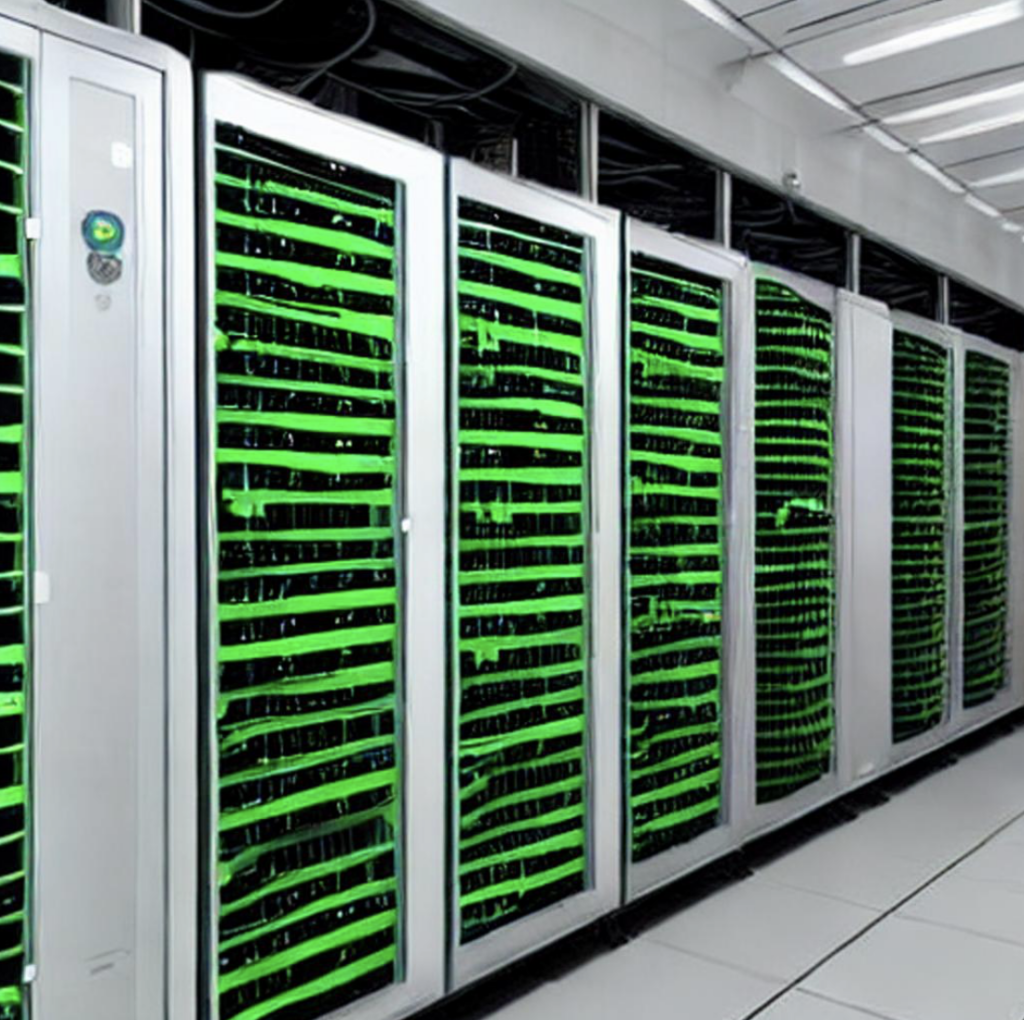 Artificial intelligence data centers green power