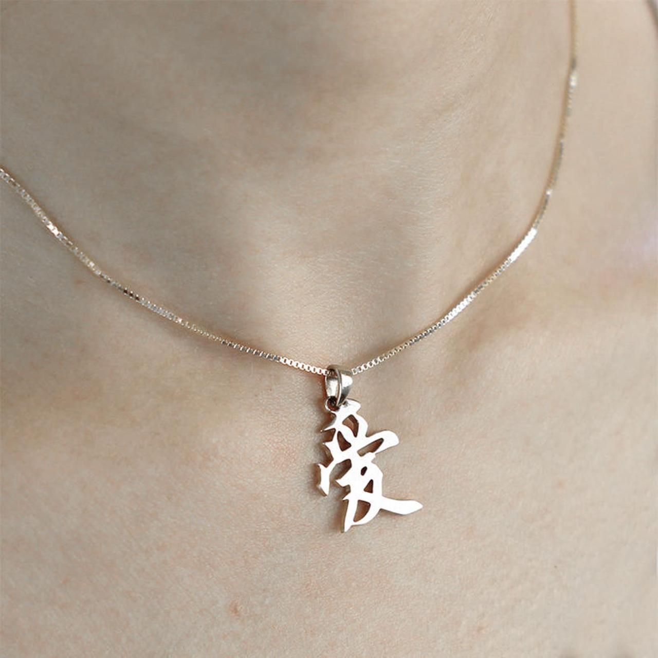 Jewelry asian nameplate necklaces