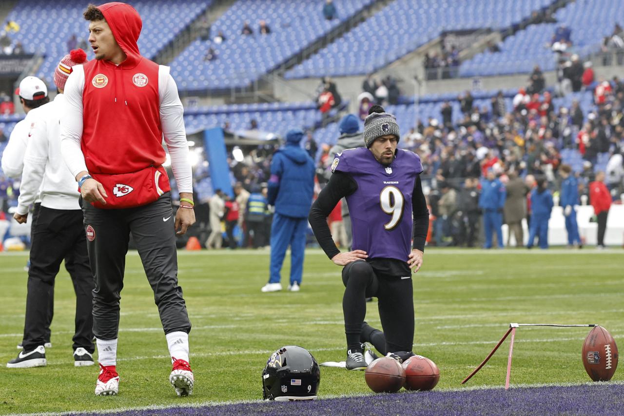 Travis kelce justin tucker afc championship