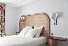 A paris hotel mixing minimalism and opulence