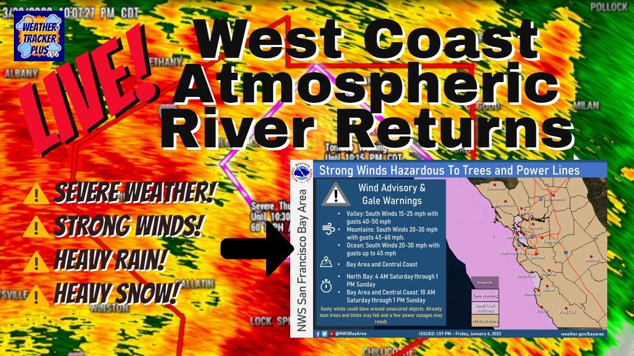 Atmospheric river west coast forecast