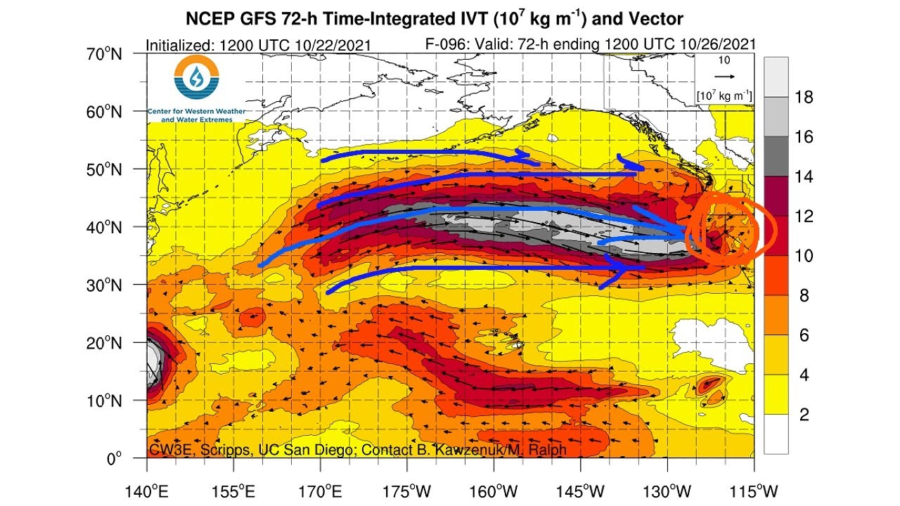 Atmospheric river west coast forecast