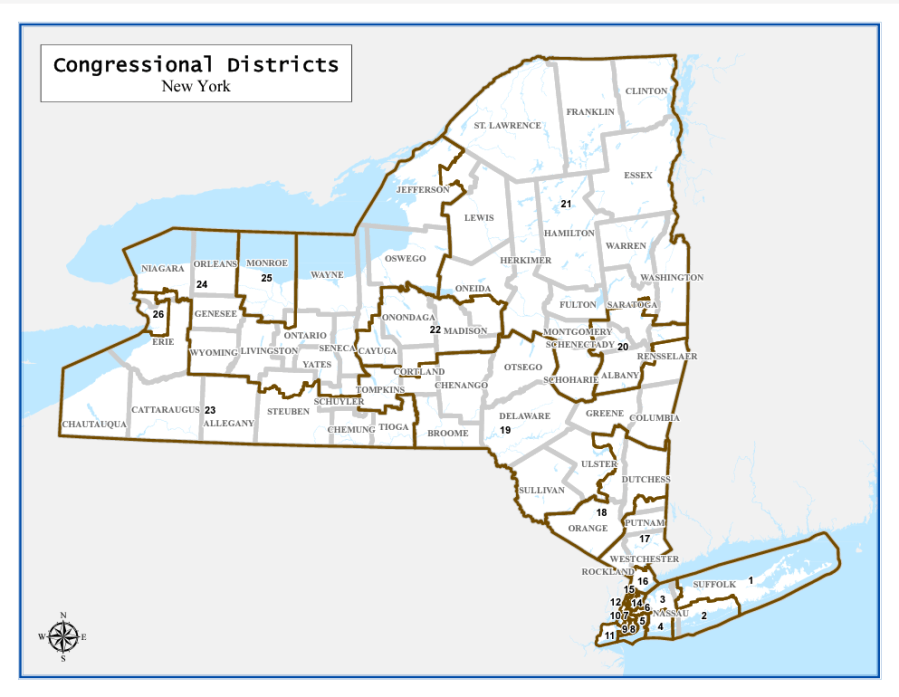 Redistricting maps ny congress