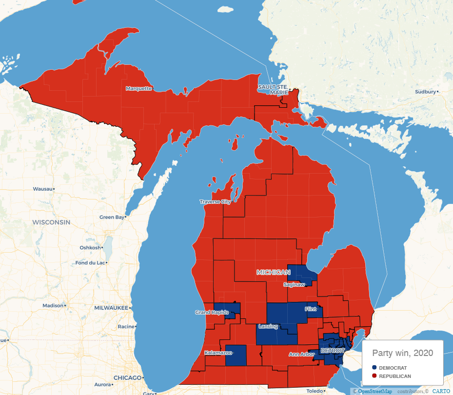 Results michigan democratic presidential primary